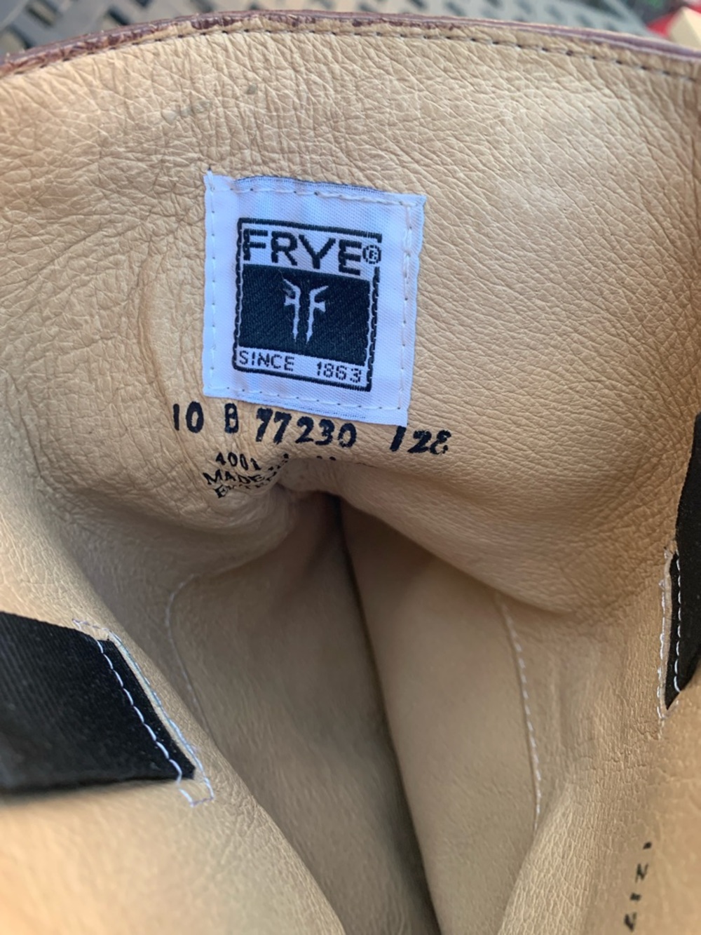 Frye Women's Brown Leather Knee-High Riding Boots - Picture 3 of 3
